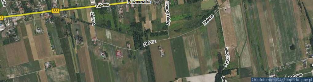 Zdjęcie satelitarne Zielona ul.